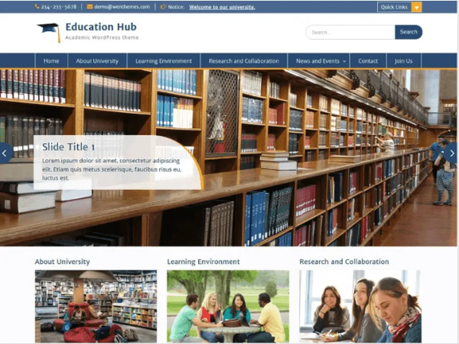 8 Best Educational Institution WordPress Themes 16 Education Hub