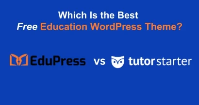 EduPress vs TutorStarter – Which Is the Best Free Education WordPress Theme? 7 EduPress vs Tutor Starter