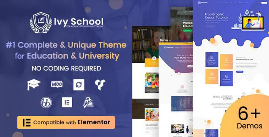 8 Best Educational Institution WordPress Themes 17 Ivy School