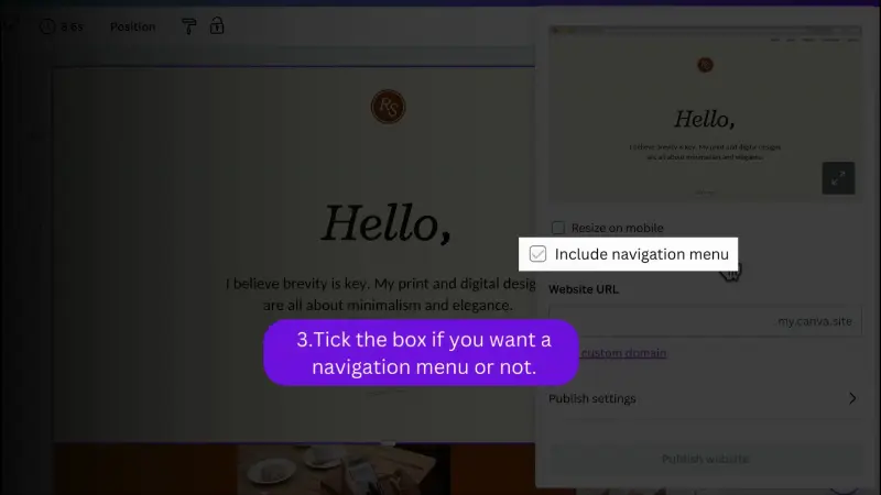 acquiring a new custom web address