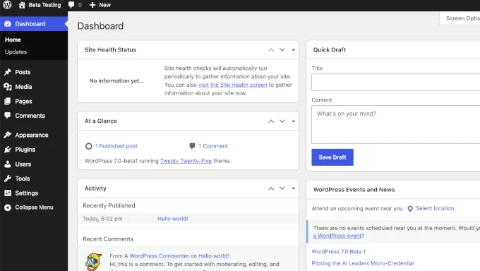 Admin Dashboard Design Refresh