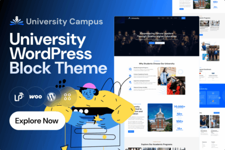 University Campus - Free University WordPress Block Theme
