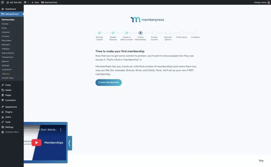 MemberPress Onboarding
