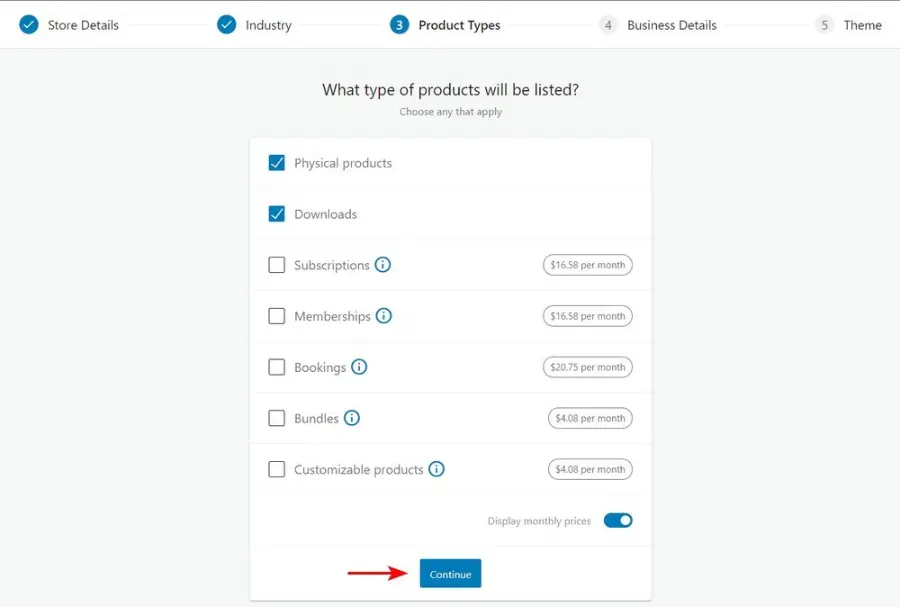 WooCommerce Setup Wizard 3