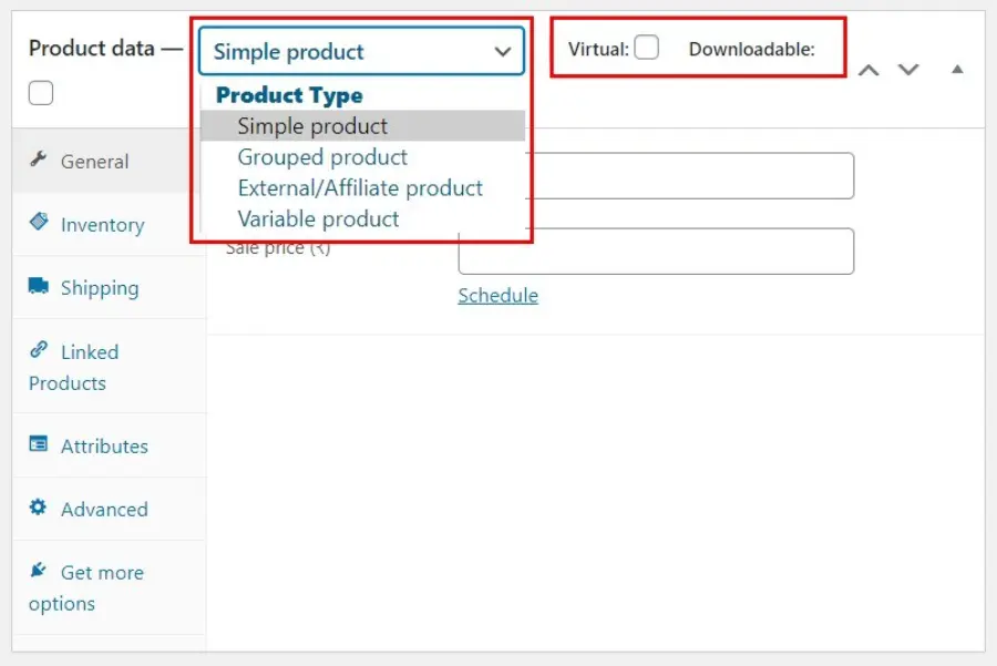Configuring the Product Data Box