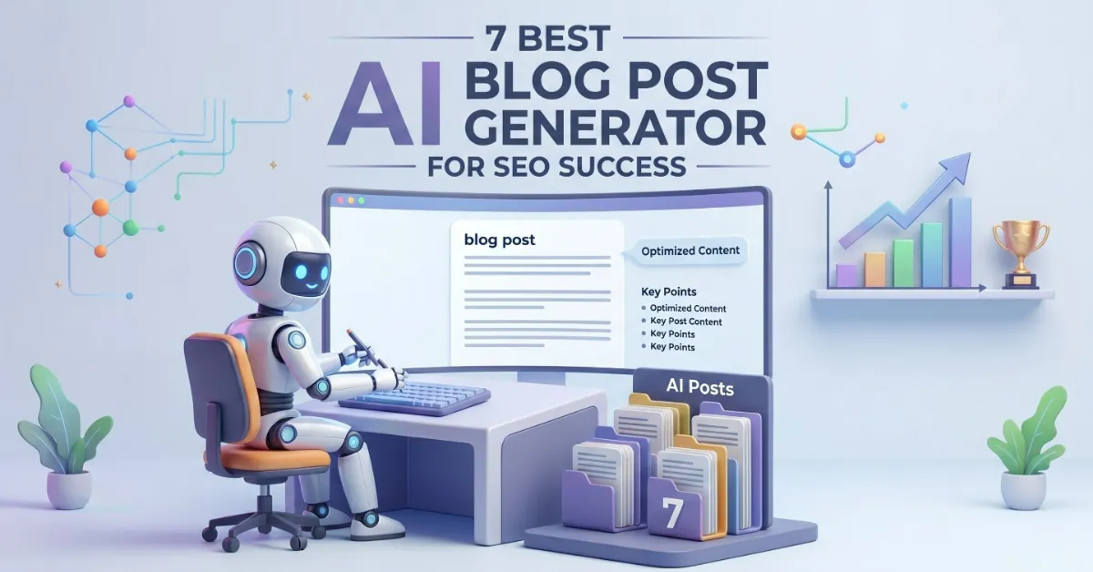 7 Best AI Blog Post Generators For SEO Success (2026)