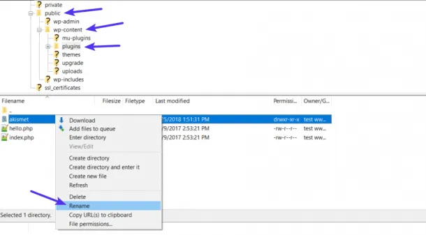 Disable a Single Plugin via FTP/SFTP.
