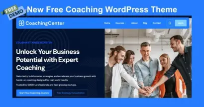 Free Coaching WordPress Theme: Coaching Center