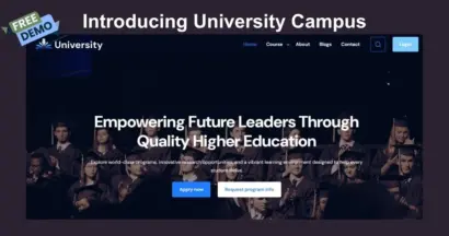Free University Campus University WordPress Theme