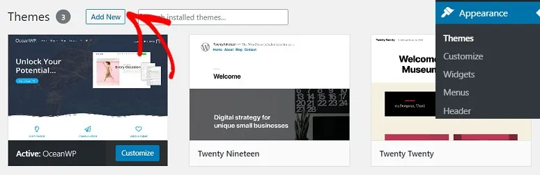 Install New Theme