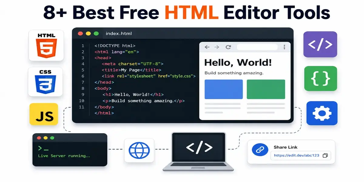Best Free HTML Editor Tools