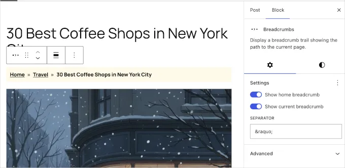 WordPress 7.0 Features: A Complete Guide to the New Release 20 Breadcrumbs Block WP 7
