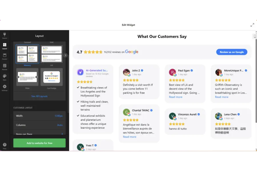 How to Embed Google Reviews on Wordpress in Minutes 12 Pick a Layout