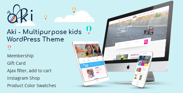 Aki - Multipurpose Kids WordPress Theme 1 Aki - Multipurpose Kids WordPress Theme