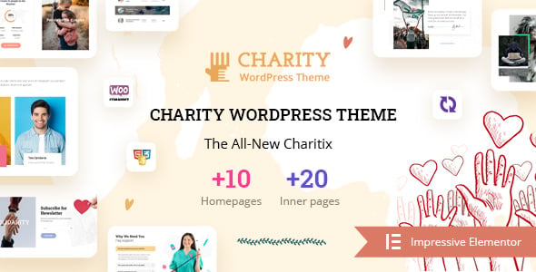 Charitix - Nonprofit Charity WordPress Theme 1 Charitix - Nonprofit Charity WordPress Theme