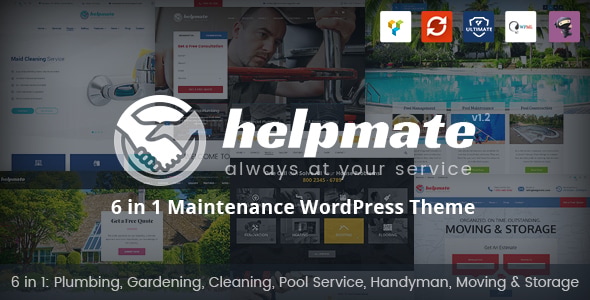 Helpmate - 6 in 1 Maintenance WordPress Theme 1 Helpmate - 6 in 1 Maintenance WordPress Theme
