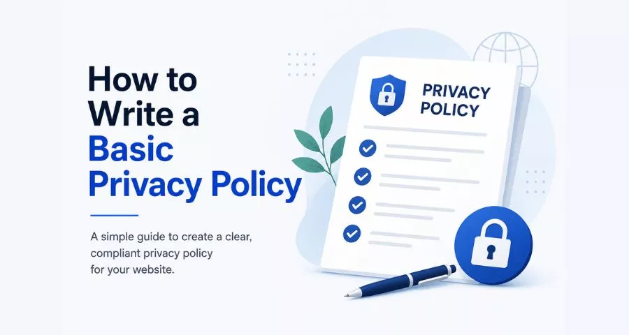 How to Write a Basic Privacy Policy 2026 (Step-by-Step)