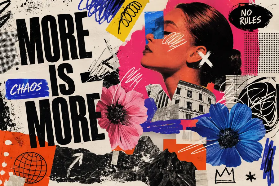 Explore Top 2026 Design Trends Graphic To Stand Out 10 Maximalism and Structured Chaos