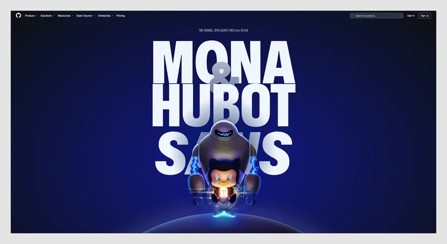 13 Great Design Sites: Top Ideas for Your Next Project 17 Mona Sans & Hubot Sans (GitHub)