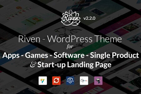 Riven - WordPress Theme for App, Game, Single Product Landing Page