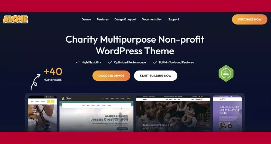 Best Non Profit Website Templates 17 Alone Charity Non-profit