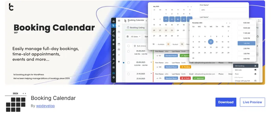 Booking Calendar