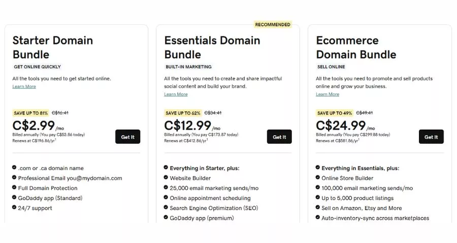 5 Best Affordable Website Design Packages for Small Business 8 GoDaddy Website Builder