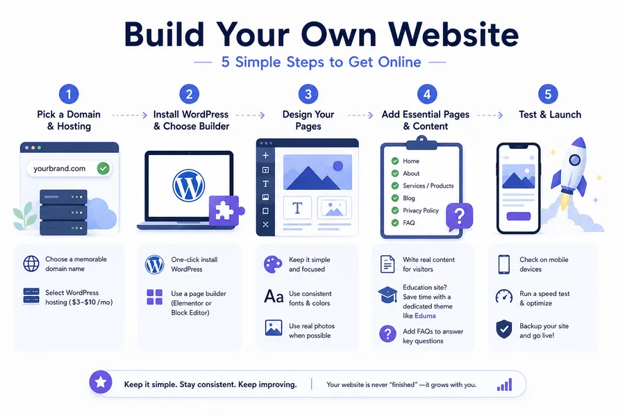 Step-by-step: how to build your own website