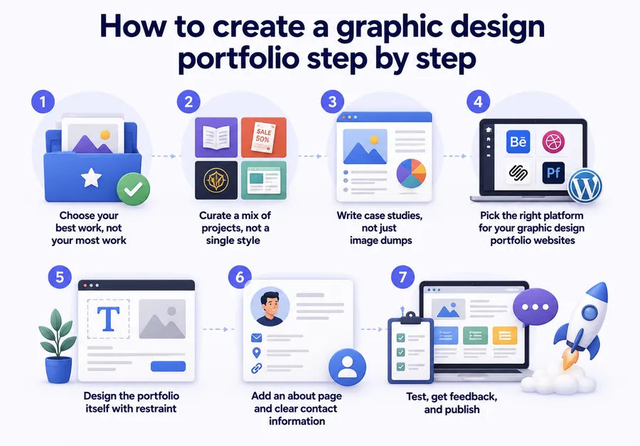 How to Create a Graphic Design Portfolio That Gets Hires 5 How to create a graphic design portfolio step by step