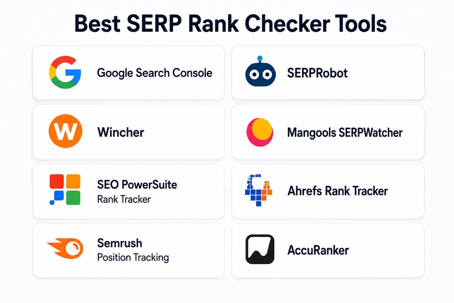How to check website ranking with free and paid tools? 6 8 Best SERP rank checker tools compared