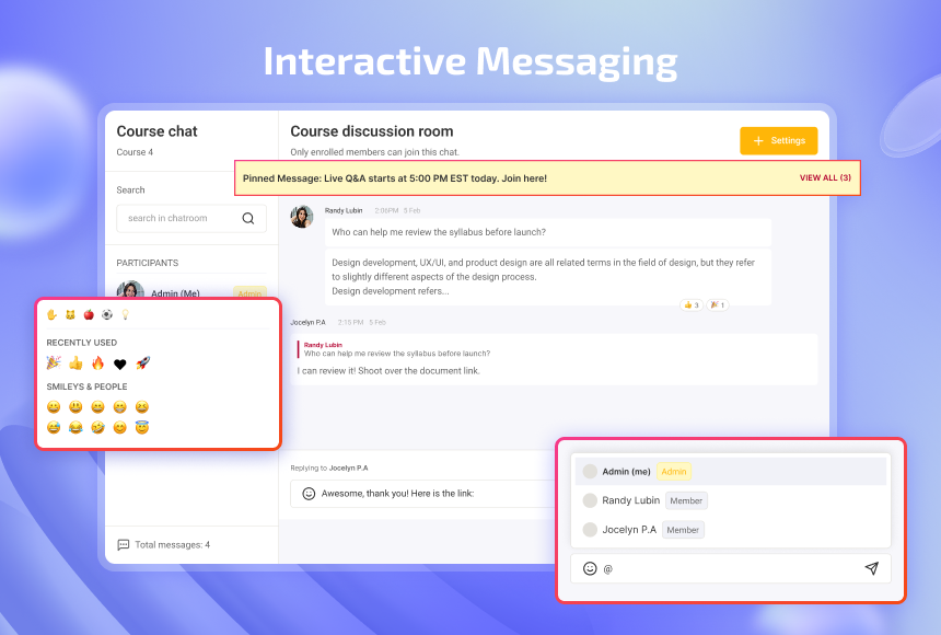 Chat Room Add-on for LearnPress 8 Interactive Messaging