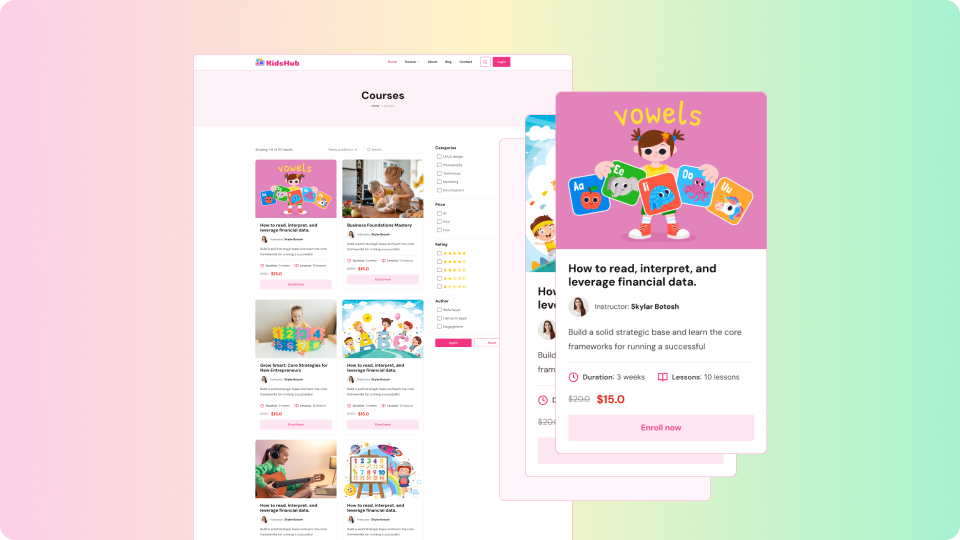 Kids Hub - Free Kindergarten WordPress Block Theme 7 Slide 16 9 10