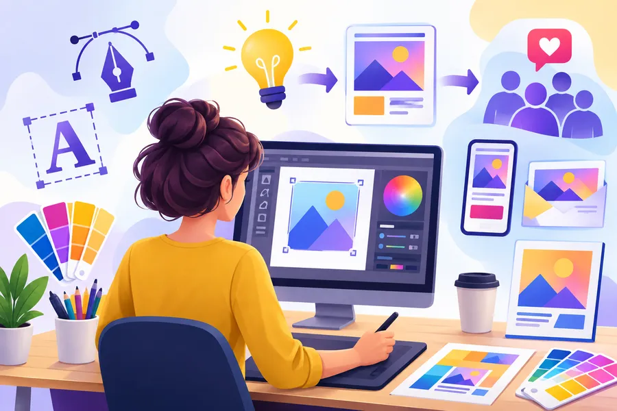 What is a graphic designer?