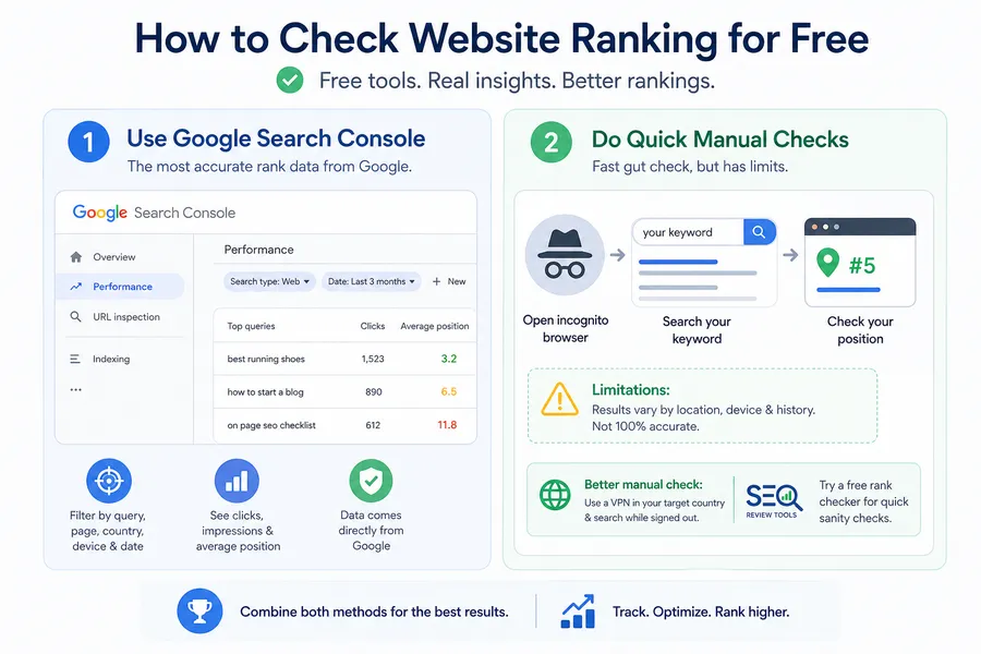 How to check website ranking with free and paid tools? 5 How to check website ranking for free