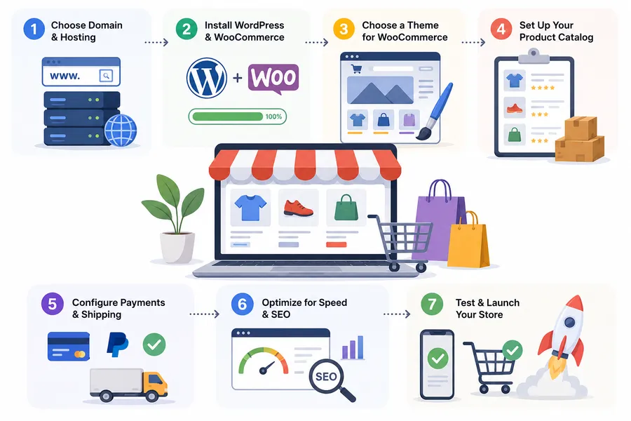 How to create an online shopping website step by step