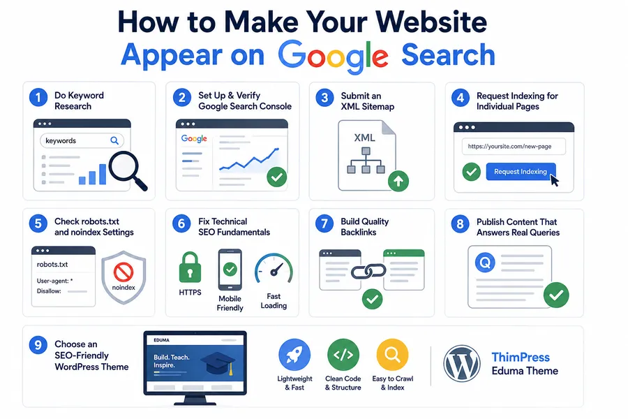 How to make your website appear on Google search 7 How to make your website appear on Google search