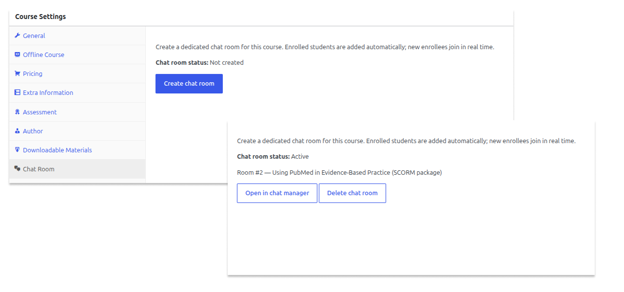 Chat Room Add-on for LearnPress 4 lp chatroom screen 5