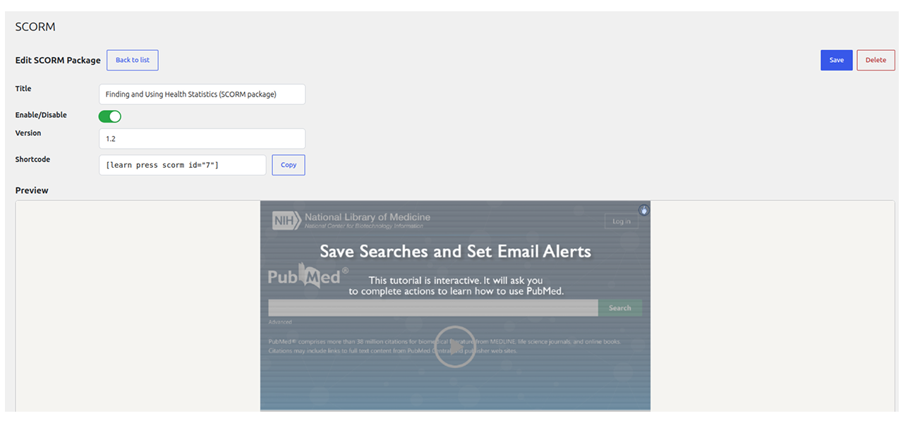 lp scorm screen 3