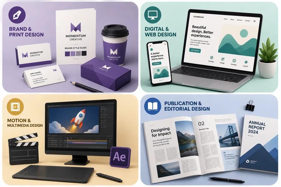 Types of graphic design work