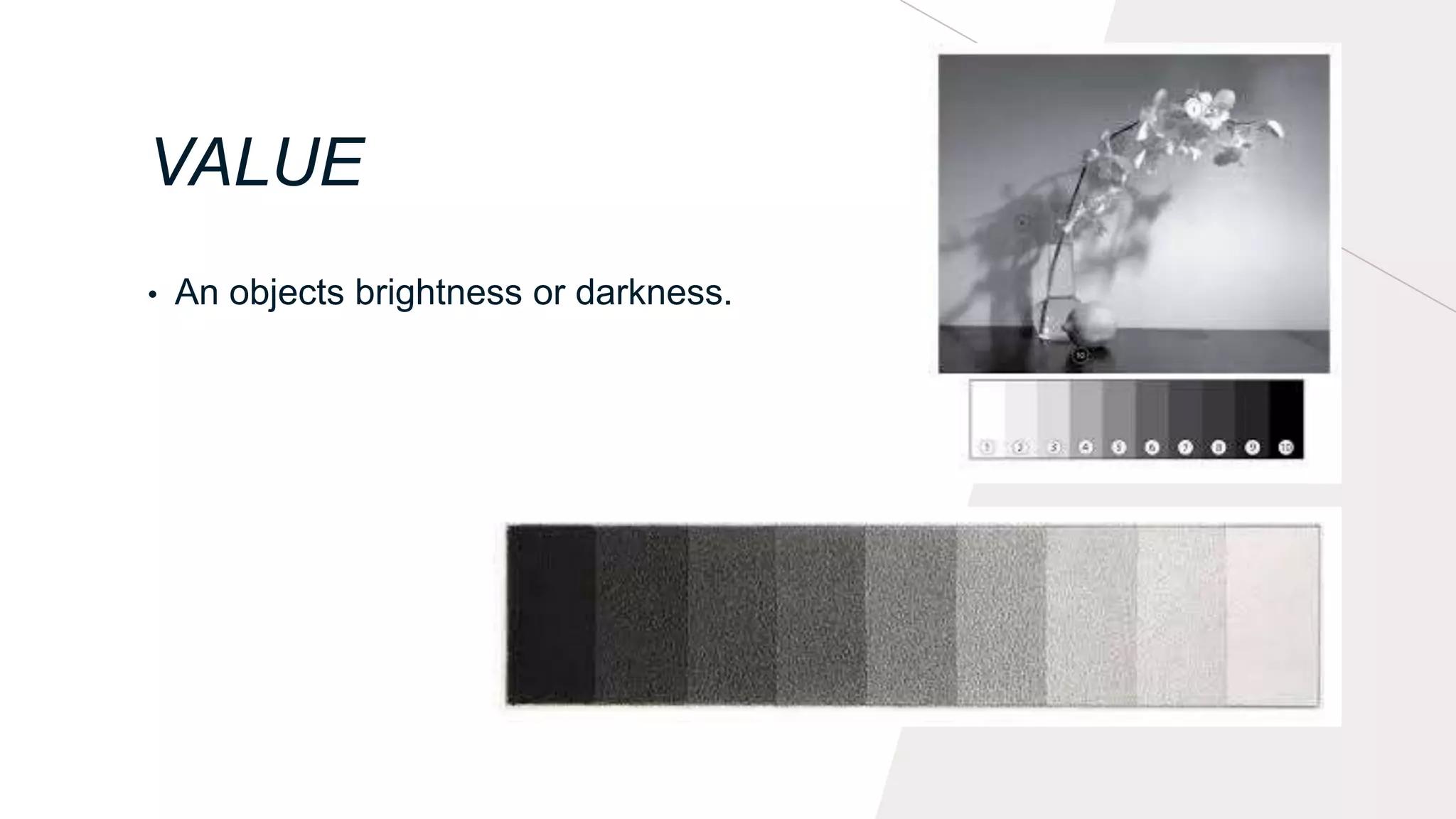 What Are Design Elements? 9 Basics Every Designer Needs 8 Value in design showing light and dark tones