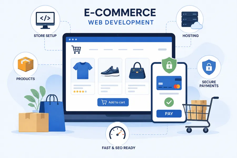 What is ecom web development?