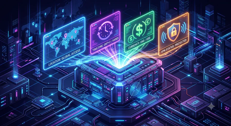 Stop Asking Users Where They Are: A Practical Guide to IP Geolocation 2 A standard IP geolocation JSON response includes location, timezone, local currency, and network security status.