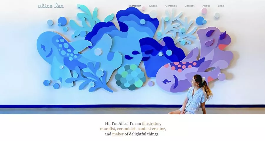 10 Best Personal Homepage Templates & Examples 14 Alice Lee: A Visual Portfolio With Personality