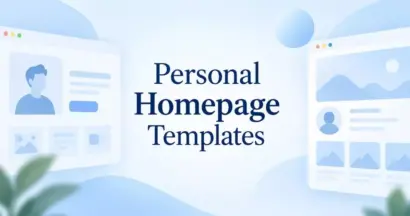 Personal Homepage Templates & Examples