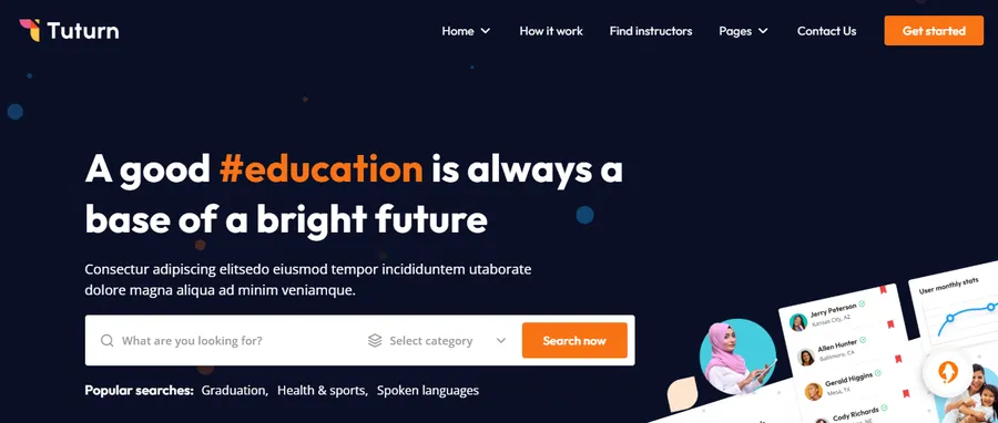 How to Choose the Best Tutoring Website Template? 11 Tuturn